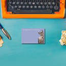 So Long Stress I'm Outta Here Sticky Note in Blue | Funny Vintage Sticky Notes | 75 Sheets