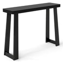 Solid Rubber Wood Console Table 43inch Narrow Entryway Table with Thick Tabletop and Stable Base