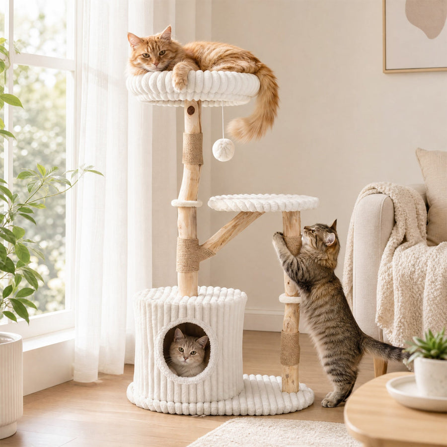 Solid Wood Cat Tree 41