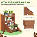 Solid Wood Plant Stand for Flowerpots and Succulents
