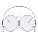 Sony ZX Series Wired On-Ear Headphones, White MDR-ZX110