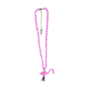 Sourpuss Chunky Flamingo Necklace | Retro Kitsch Pink Yard Ornament Jewelry