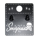 Sourpuss Earrings | Black Octopus Nautical Design