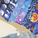 Space Washi Set | 19 Washi Tapes in a Box | Gift Wrapping Tools and Craft Tape