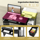 Space-saving Computer Desk with Pull-out Keyboard Tray