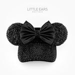 Deep Black Sparkle Mickey Visor