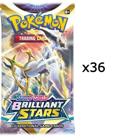 Pokemon: 36 Brilliant Stars Loose Booster Packs