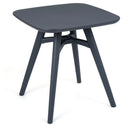 Square Outdoor Dining Table All-Weather Plastic Patio Bistro Table for 4