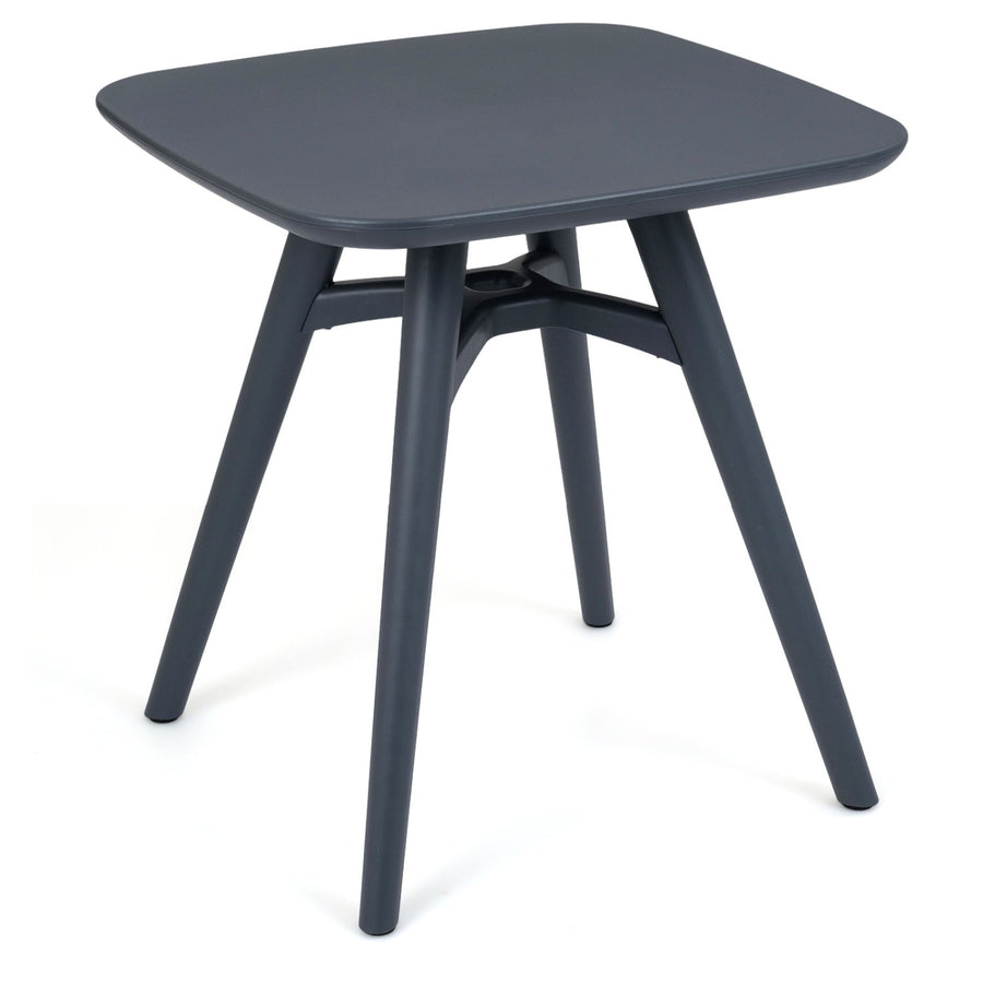 Square Outdoor Dining Table All-Weather Plastic Patio Bistro Table for 4