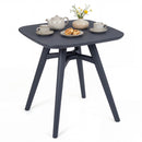 Square Outdoor Dining Table All-Weather Plastic Patio Bistro Table for 4