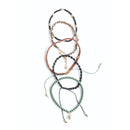 Stackable Bead and Woven Cord Bracelet | Cute & Trendy Adjustable Stacked Fashion Jewelry