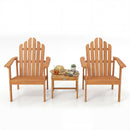 Adirondack Chair Set of 2 with Side Table - Stackable