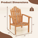 Adirondack Chair Set of 2 with Side Table - Stackable