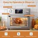 Stainless Steel Countertop Convection Oven with Bake-Silver