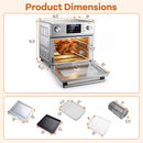 Stainless Steel Countertop Convection Oven with Bake-Silver