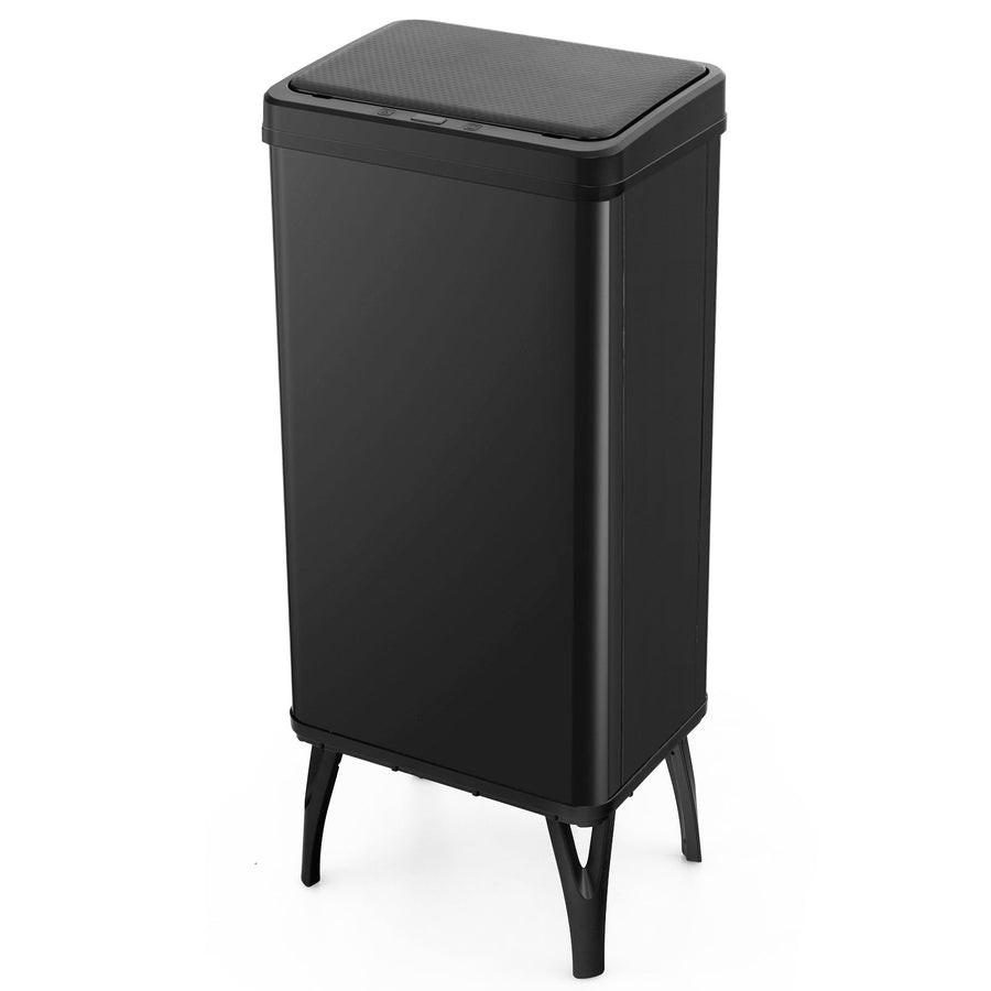 13.2 Gallon Stainless Steel Trash Can with Stay-on Lid and Soft Closure