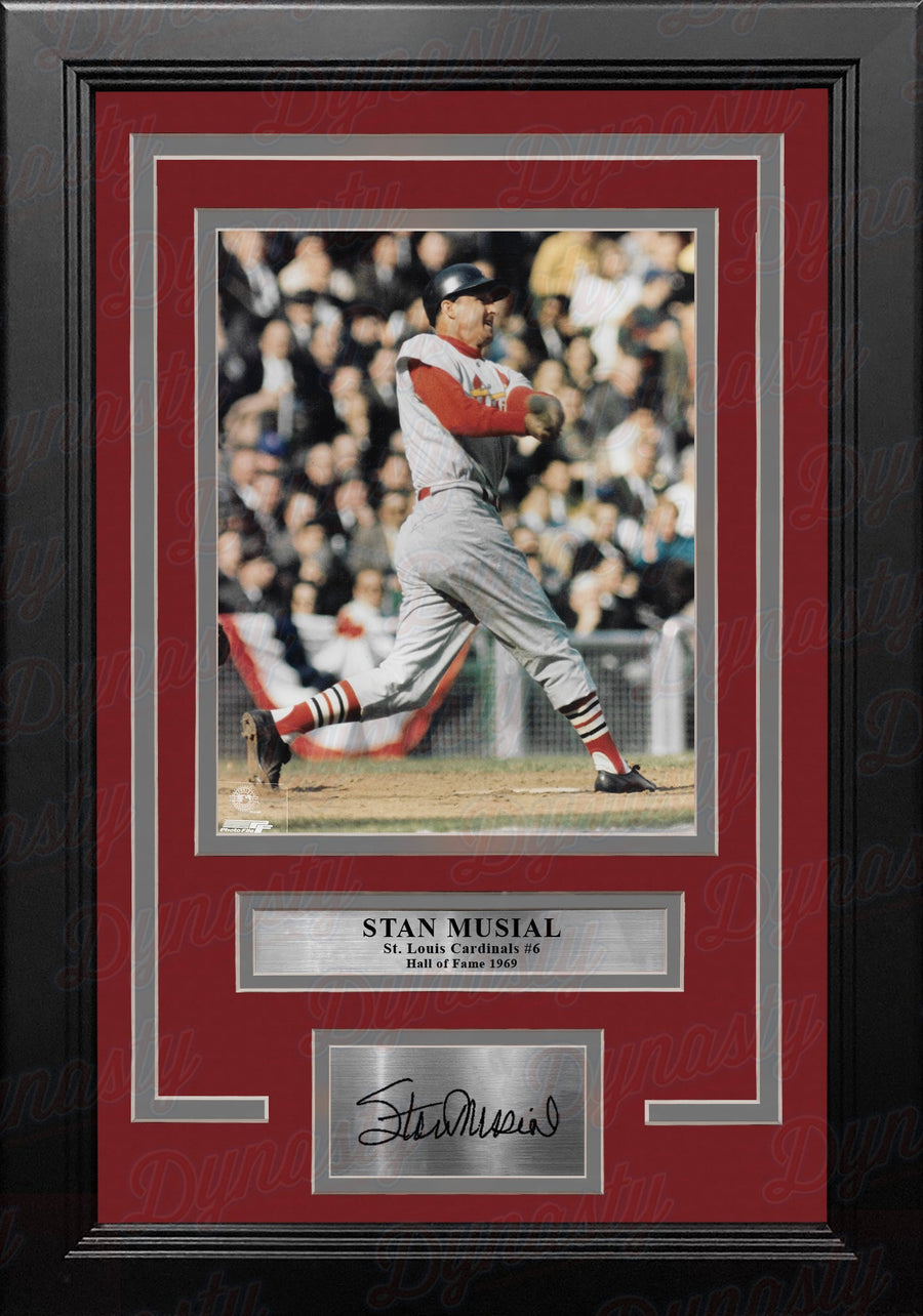 Stan Musial in Action St. Louis Cardinals 8