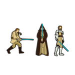 Star Wars Stylized Obi Wan Kenobi 3 Pin Pack