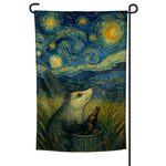 Starry Night From Another Perspective Garden Flag