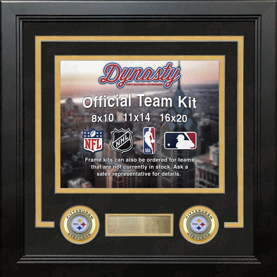 Pittsburgh Steelers Custom NFL Football 11x14 Picture Frame Kit (Multiple Colors)