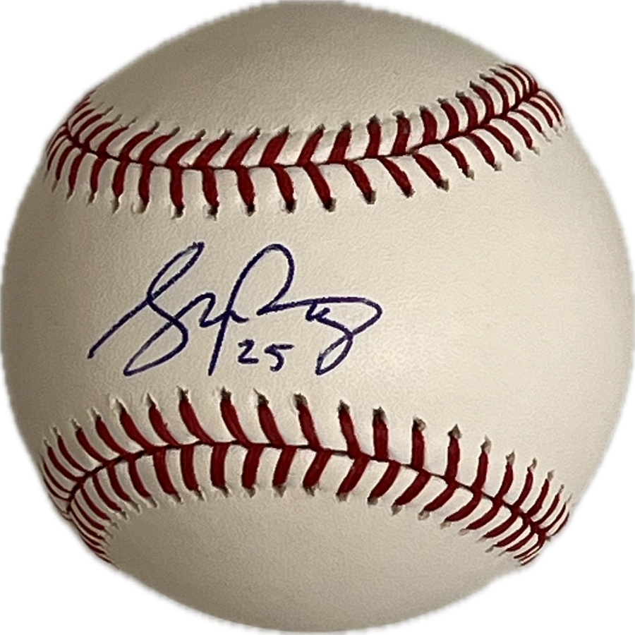Stephen Piscotty Signed Rawlings MLB baseball PSA Cardinals