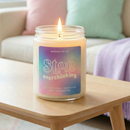 Stop Overthinking Candle in White Sage Lavender Scent | Self-Care Collection Wick Light