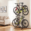 4-Bike Vertical Storage Rack with Adjustable Arms