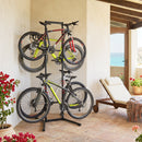 4-Bike Vertical Storage Rack with Adjustable Arms