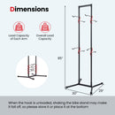 4-Bike Vertical Storage Rack with Adjustable Arms