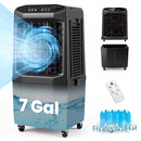 Swamp Cooler 1800 CFM Evaporative Air Cooler with 7 Gal Detachable Water Tank
