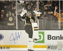 Jeremy Swayman Celebration Boston Bruins Autographed 11" x 14" Hockey Photo