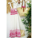 Sweet Bandage Slip Boho Print Dress in Red and White [Available in M-L]