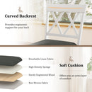 Swivel Bar Stools Set of 4 Counter Height Barstools with Backrest Upholstered Seat Cushion
