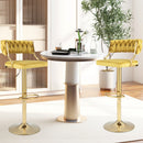 Swivel Barstool with Woven Back Set of 2 for Kitchen Island Cafe