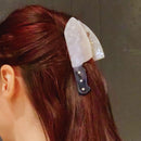 Sword Wife Dagger Hair Claw in White Quartz Acetate