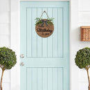 Personalized Happy Birthday Round Wooden Sign | Custom Name & Age | Gingham Bow & Greenery