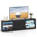 TV Stand for TVs up to 85 Inches LED Entertainment Center with Power Outlets