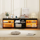 TV Stand for TVs up to 85 Inches LED Entertainment Center with Power Outlets