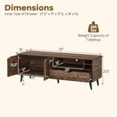 TV Stand for TVs up to 65 Inches Rustic Entertainment Center-Brown