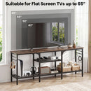 TV Stand for TVs up to 65 Inch with 3-Tier Open Shelves