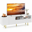 TV Stand for TVs up to 70" with Storage Cabinet and Metal Legs