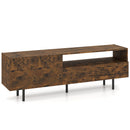 TV Stand for TVs up to 70" with Storage Cabinet and Metal Legs