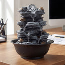 Tabletop Water Fountain with Rolling Crystal Ball and Color-Changing LED Light