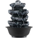 Tabletop Water Fountain with Rolling Crystal Ball and Color-Changing LED Light