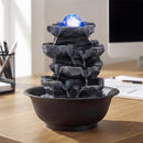 Tabletop Water Fountain with Rolling Crystal Ball and Color-Changing LED Light