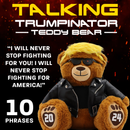 Talking Trumpinator Teddy Bear - Says 10 Phrases