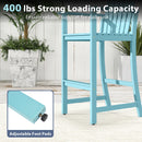 Tall Adirondack Chair with Armrests and Footrest for Deck