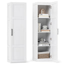 Tall Storage Cabinet with 4 Storage Shelves for Bathroom Living Room