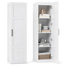 Tall Storage Cabinet with 4 Storage Shelves for Bathroom Living Room