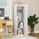 Tall Storage Cabinet with 4 Storage Shelves for Bathroom Living Room